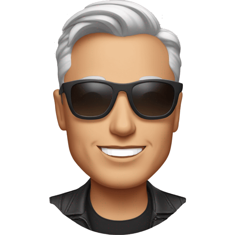 Elon musk with ulta sunglasses  emoji