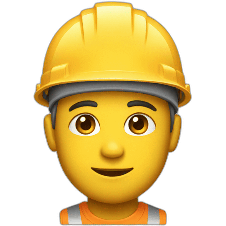 A braver with a construction hat emoji