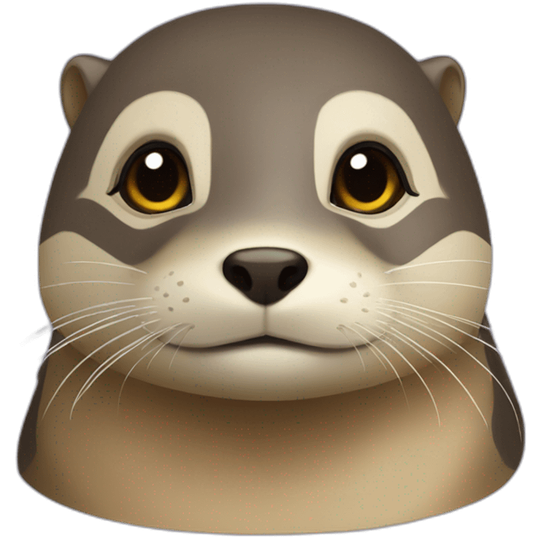 Loutre sur tortue emoji