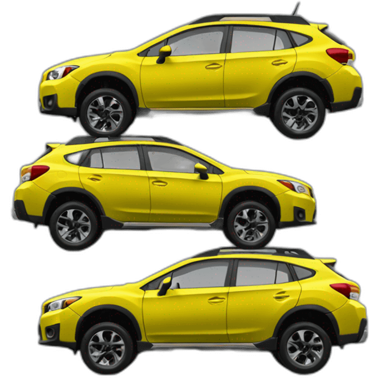 yellow-Subaru-crosstrek-side-view emoji