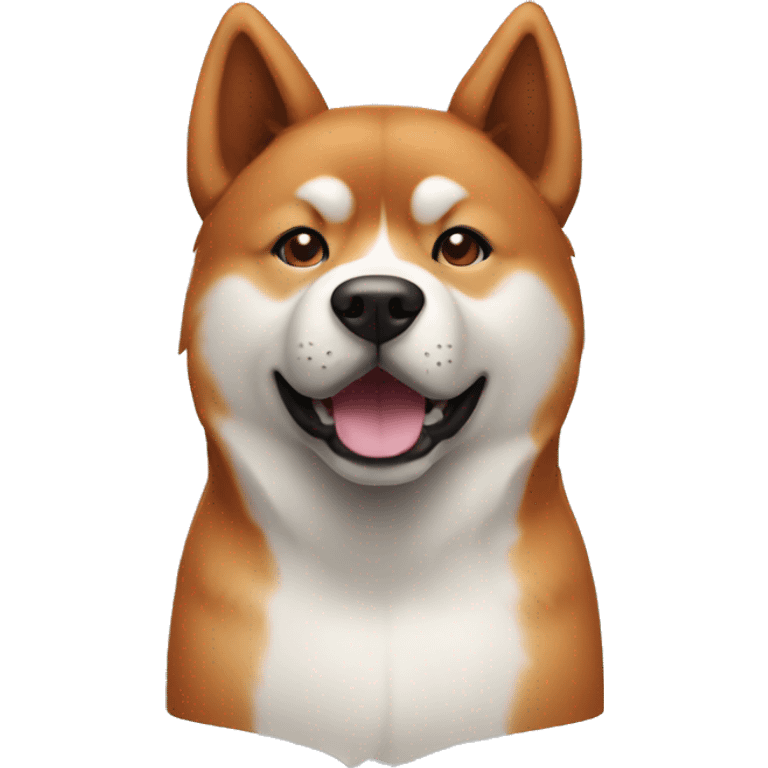 red dog akita inu emoji