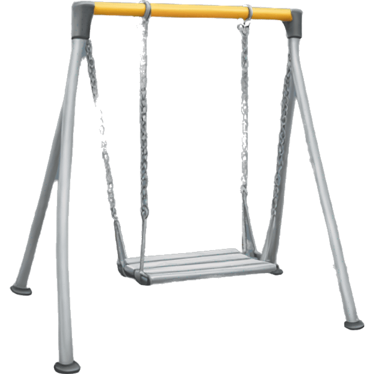 Metal swing set emoji