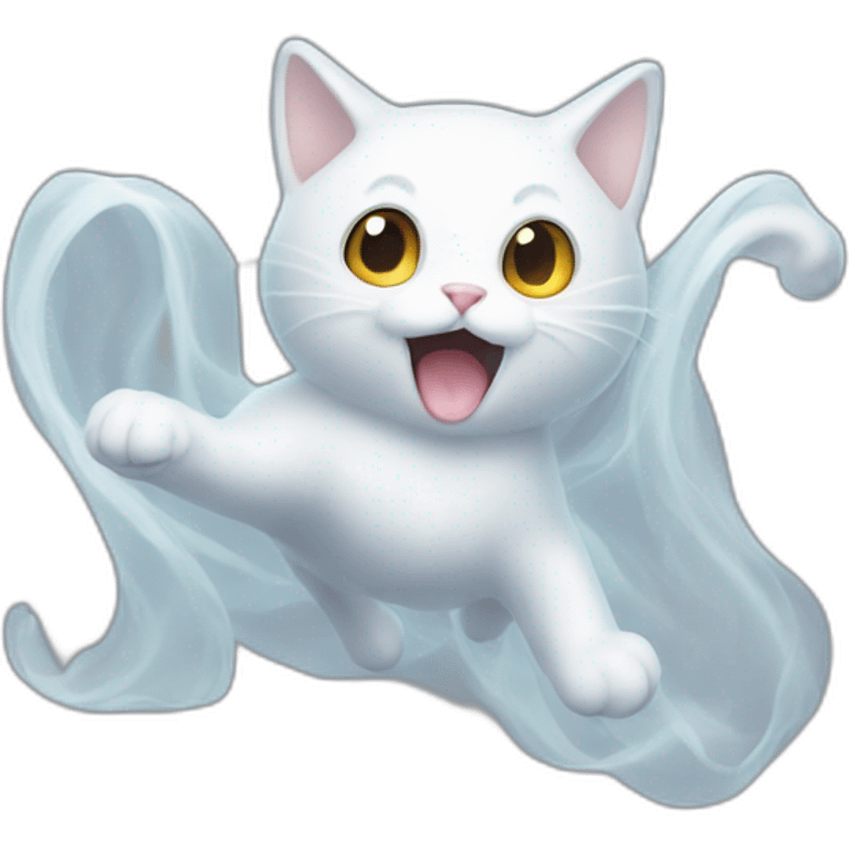 ghost-floating-in-the-air-cat emoji