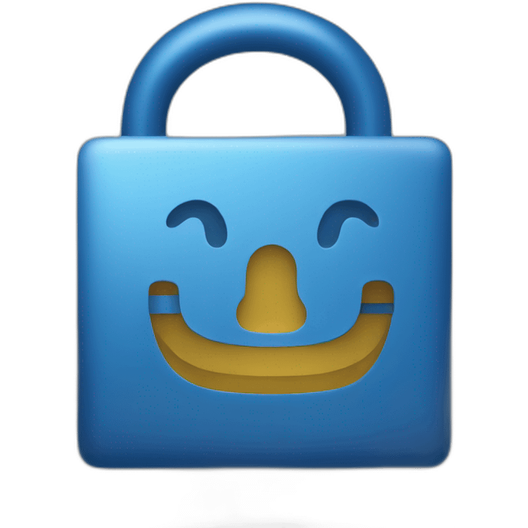 Blue lock emoji