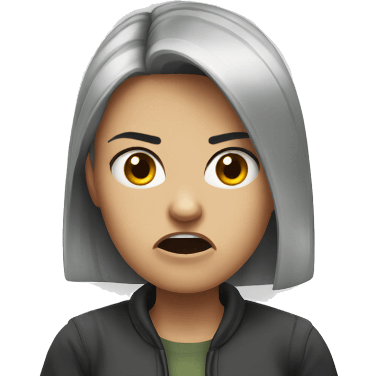 Angry gf emoji