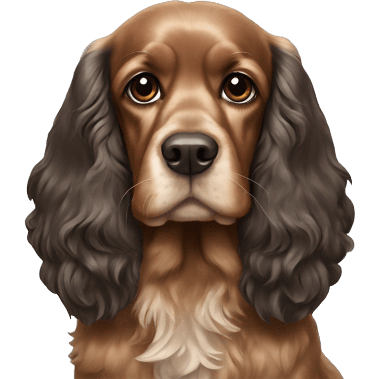 black tan cocker spaniel emoji