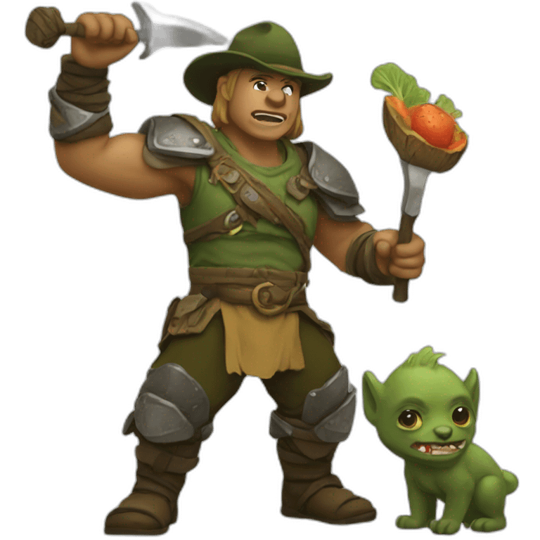 Ranger eating troll warrior emoji