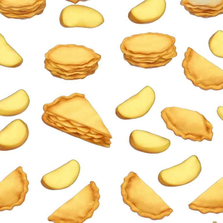 potato chips and apple pie emoji