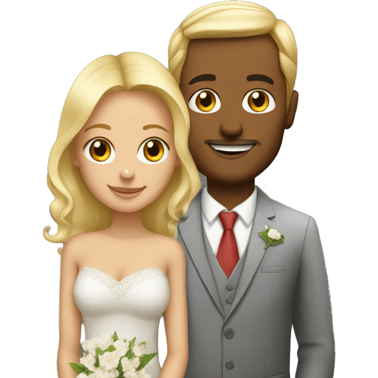 Husband and blonde wife Brazilian  emoji