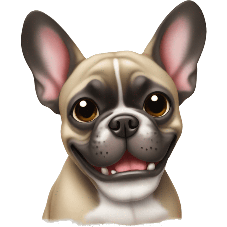 French Bulldog Being naughty emoji