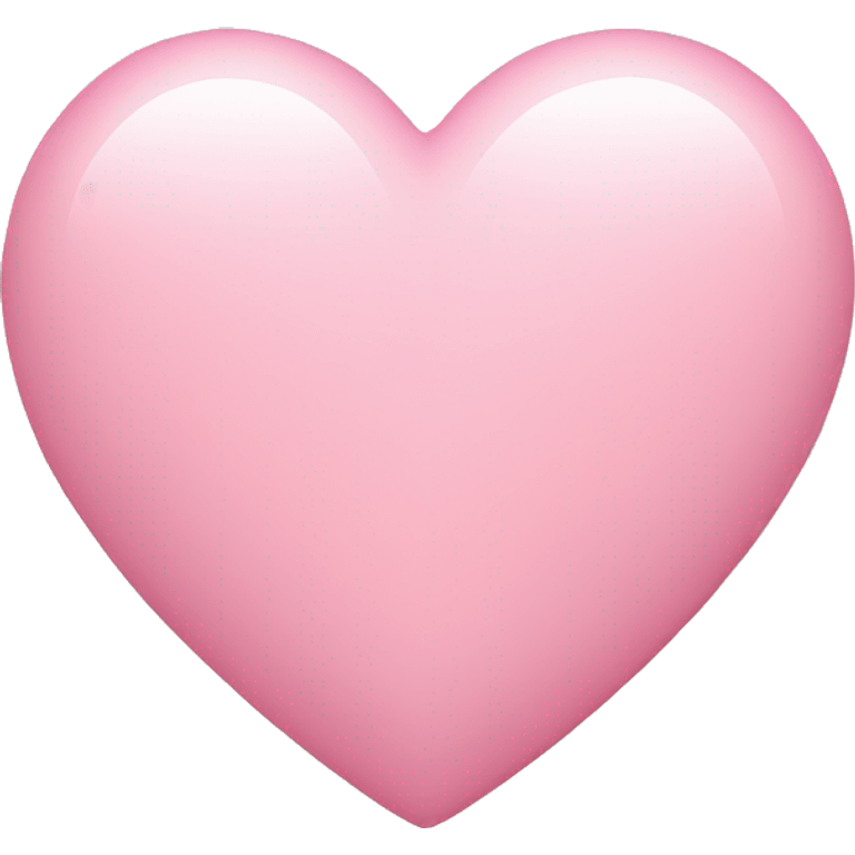 light pink love heart emoji