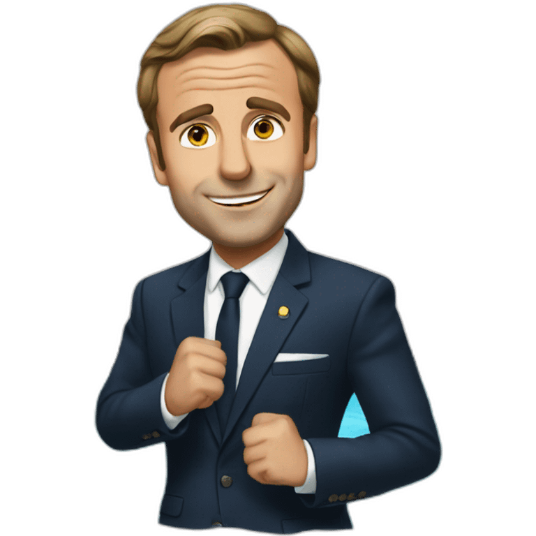 Macron pool dance  emoji