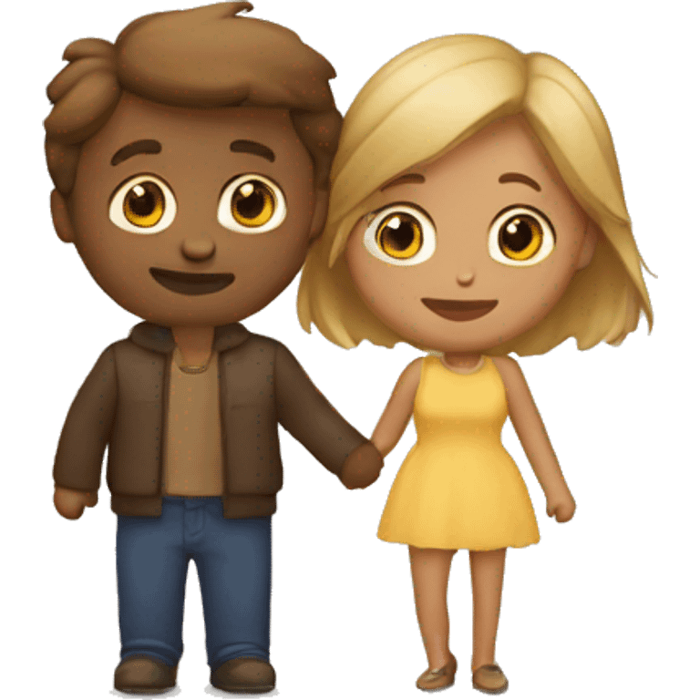 couple qui s'embrasse  emoji