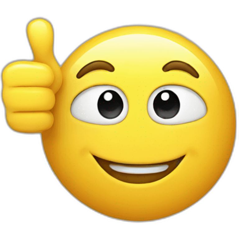 smiley with thumb up emoji