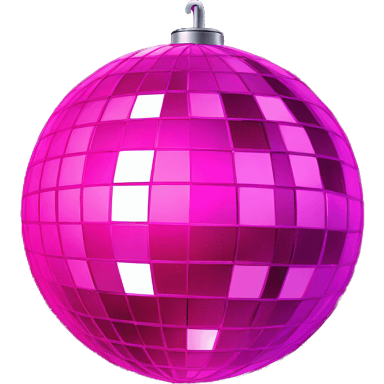 hot pink disco ball emoji