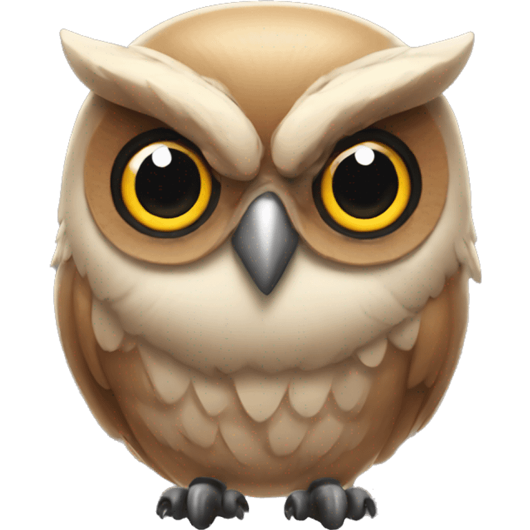 muscular owl emoji