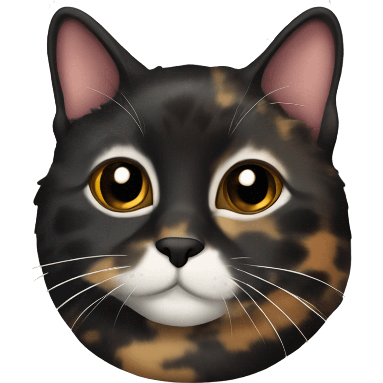 Black tortoiseshell Cat loaf emoji