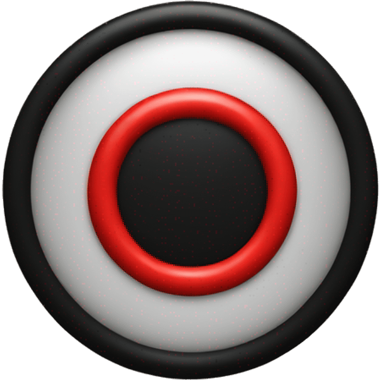 red and black ring emoji