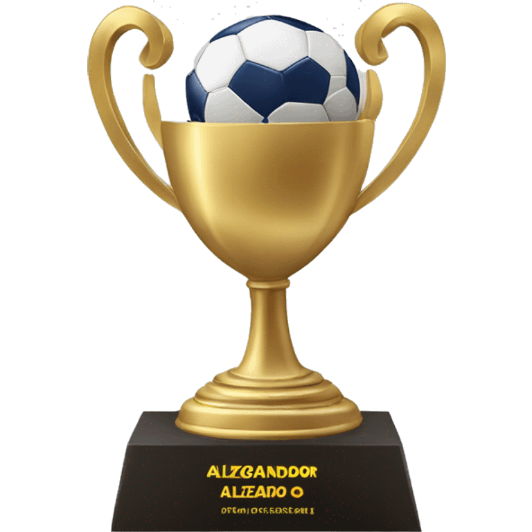 jugador alzando un trofeo emoji