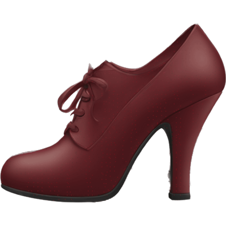 maroon heel emoji