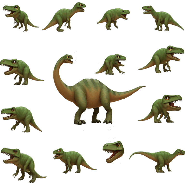 dino with o mund emoji