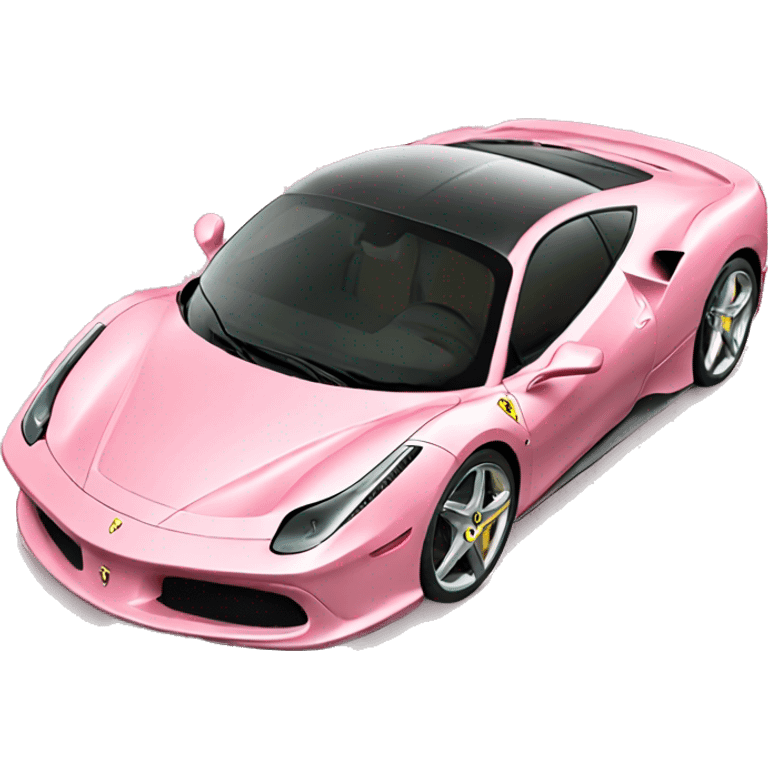 Light pink Ferrari  emoji