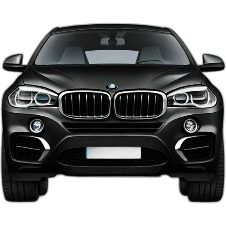 one black bmw x6 emoji