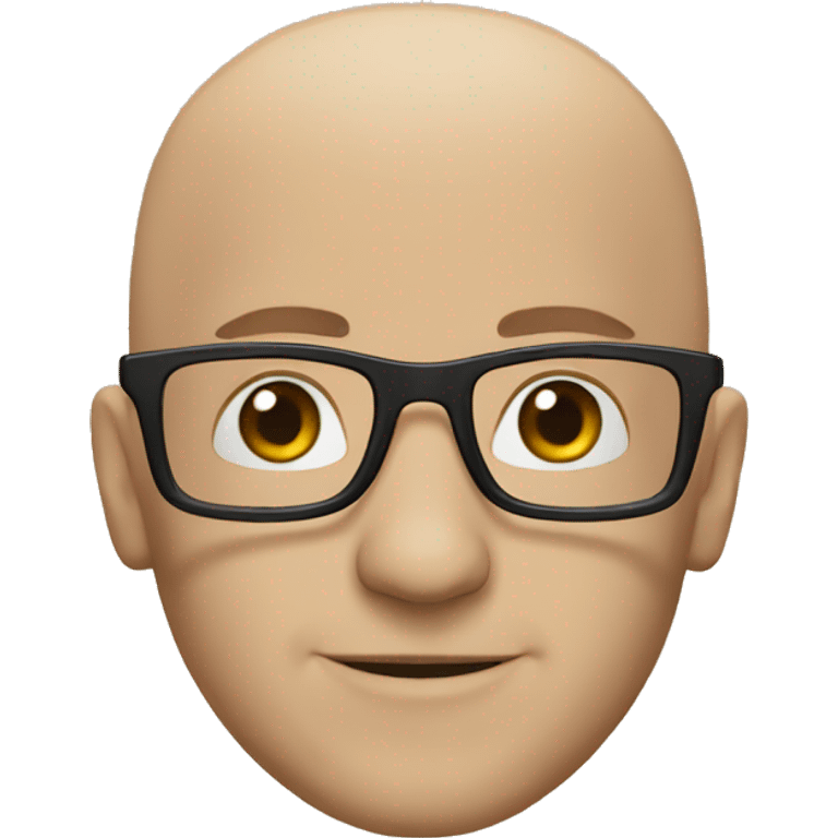 Bald man with glasses bald man with glasses emoji