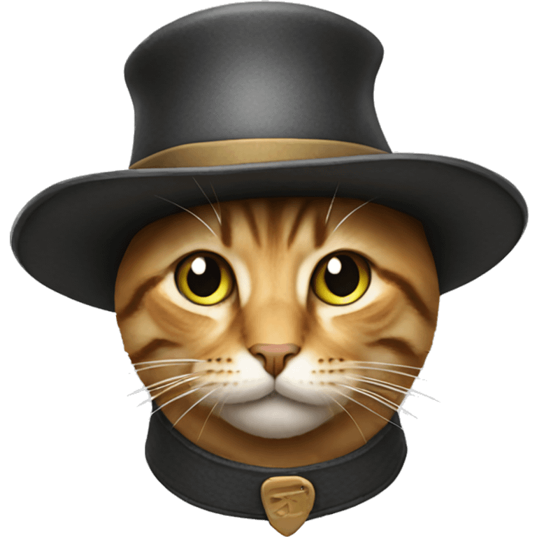 Cat with hat emoji