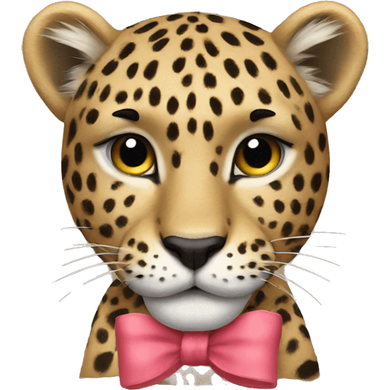 Leopard and Bow emoji