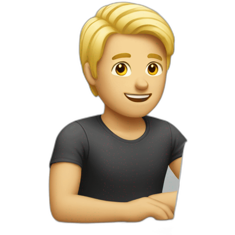 blond-man-behind-laptop emoji