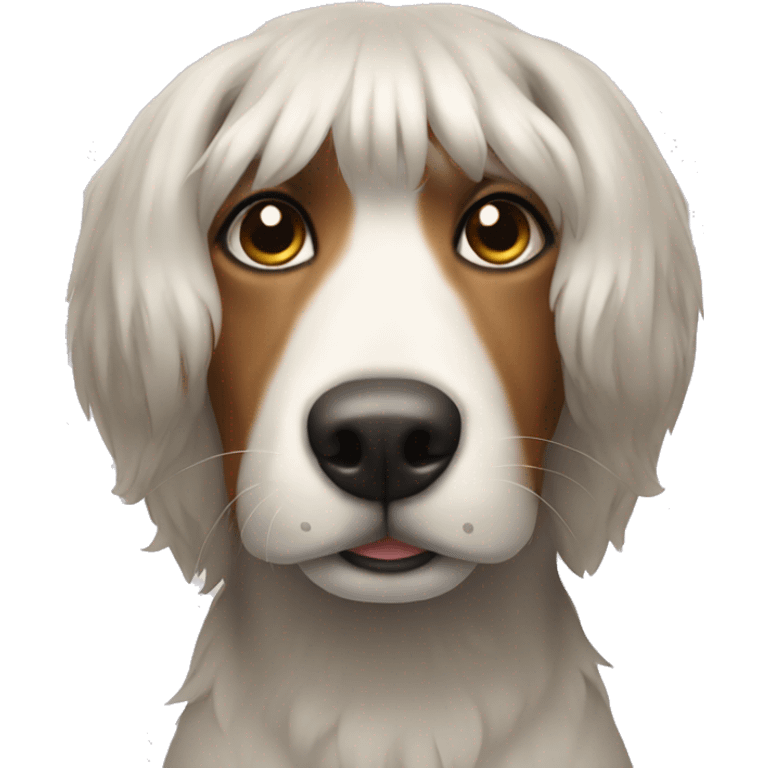 dog with a wig emoji