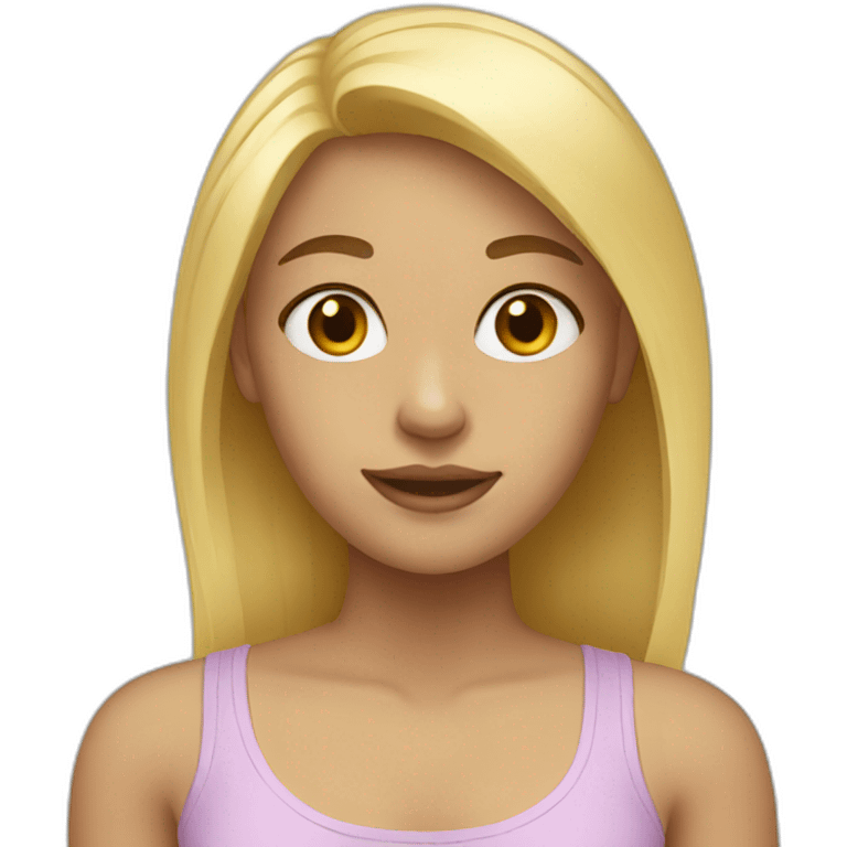 Girl with blonde hair  emoji