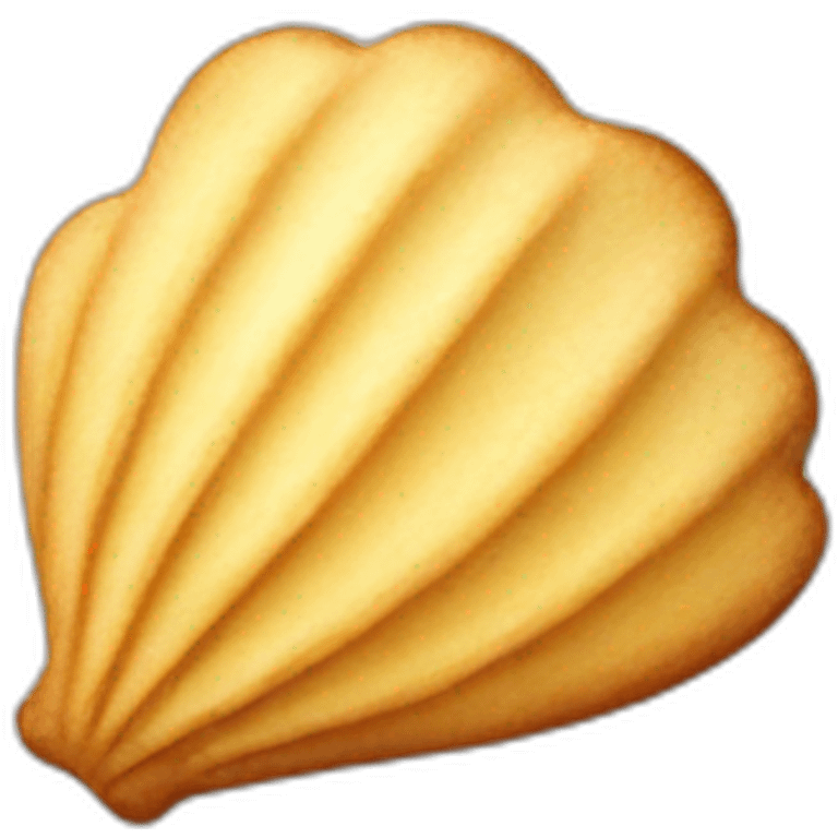 shell-shaped cookie madeleine emoji