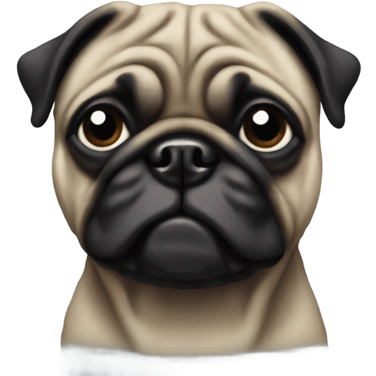 Brindle pug emoji