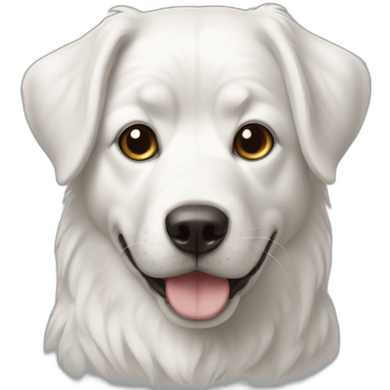 Chien blanc emoji