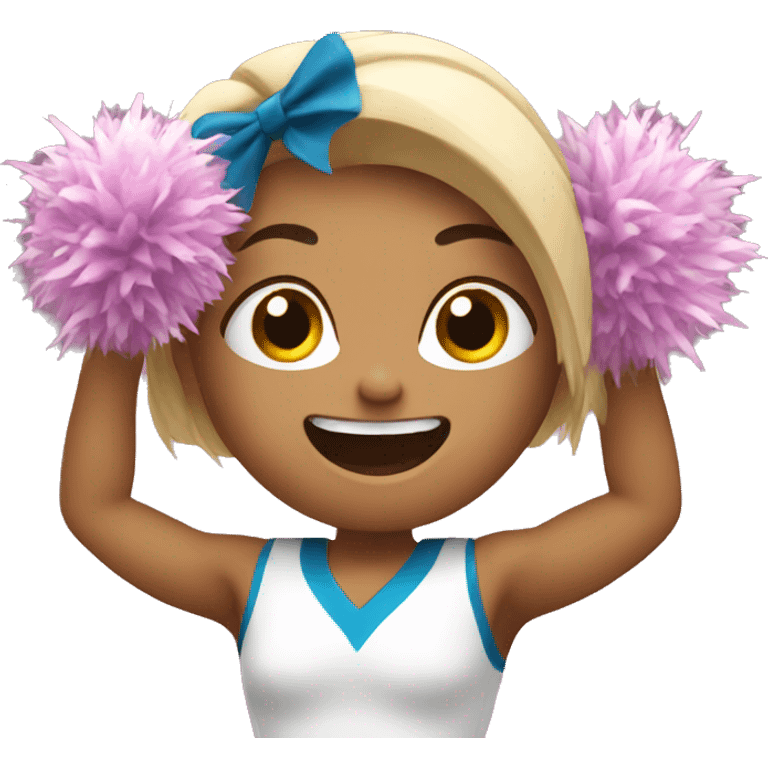 Cheerleader cheering emoji