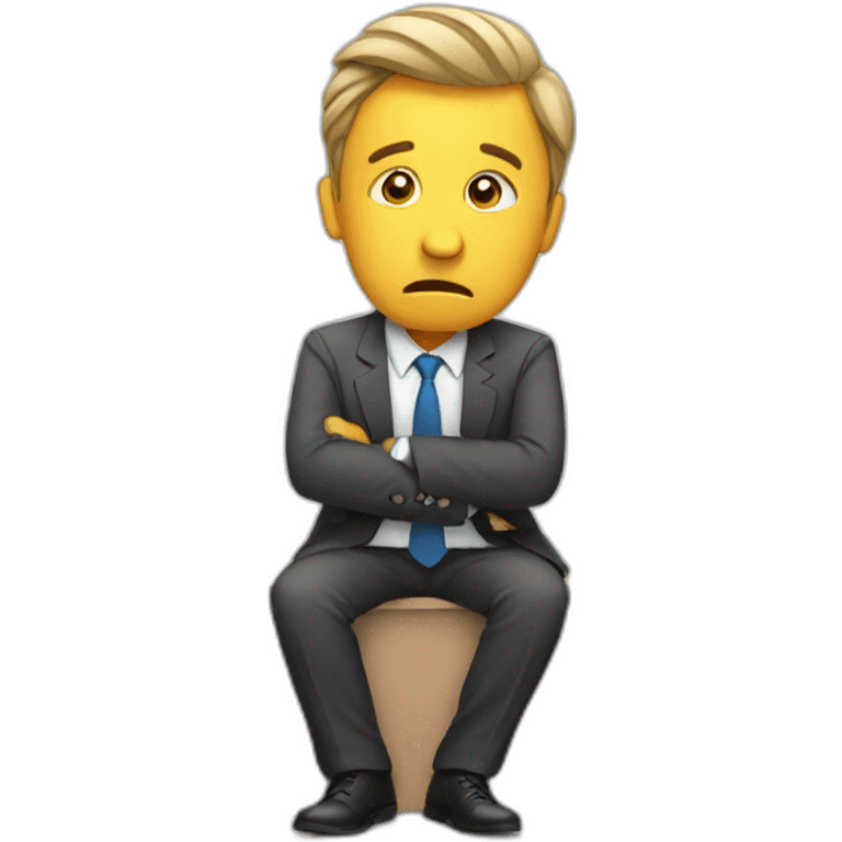 stressed businessman emoji