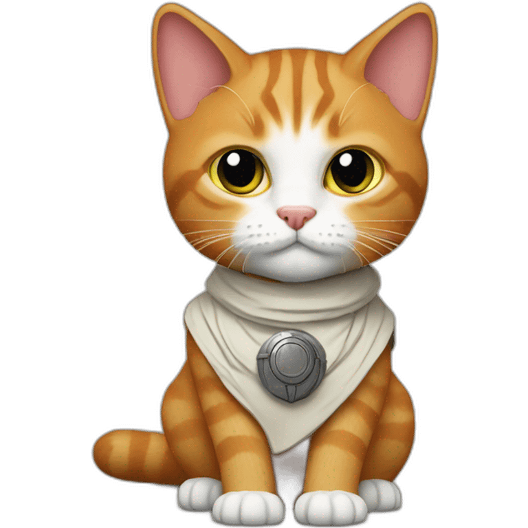 Jedi Ginger cat  emoji