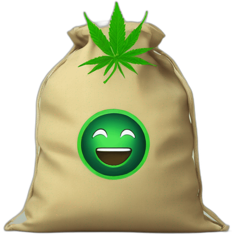 cannabis dans un sac emoji