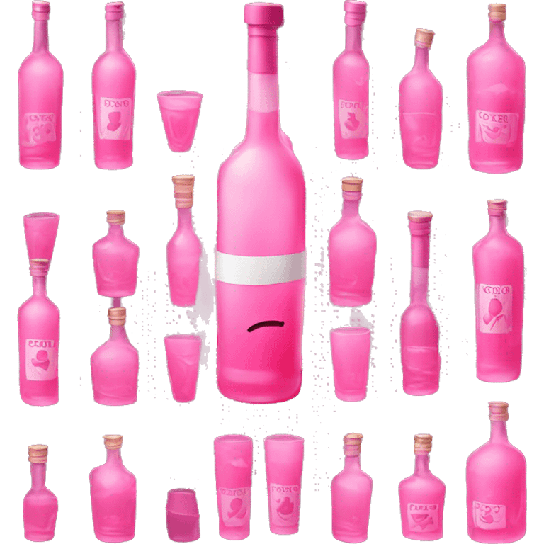 Pink vodka emoji