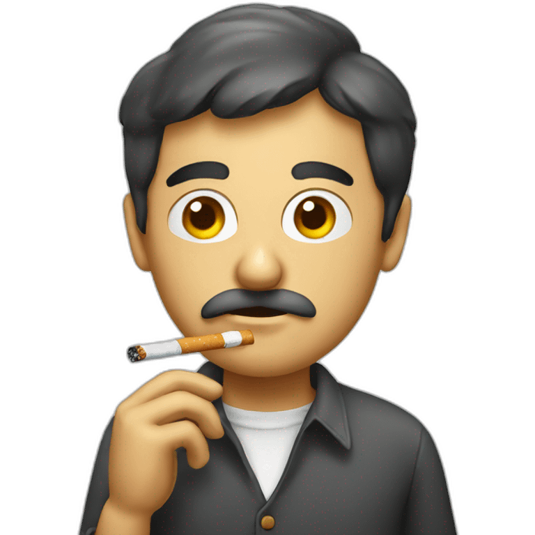 Italian smoking a cigarette emoji