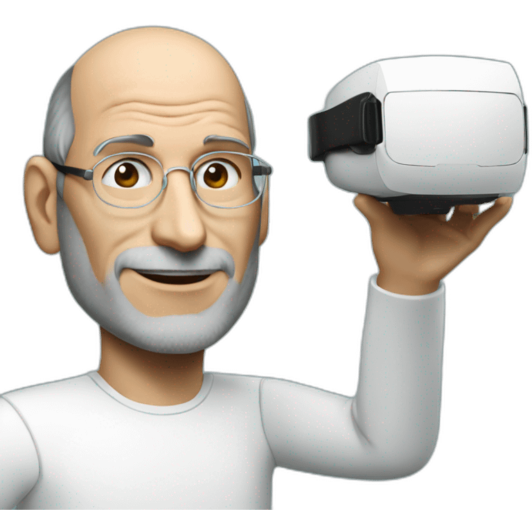 Steve jobs with vr headset emoji