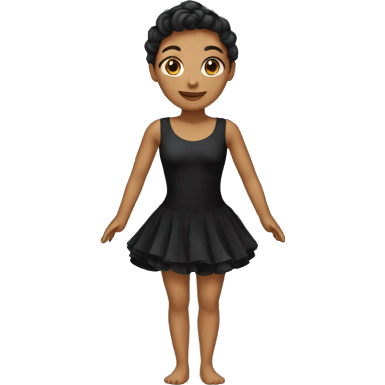 black dance dress emoji