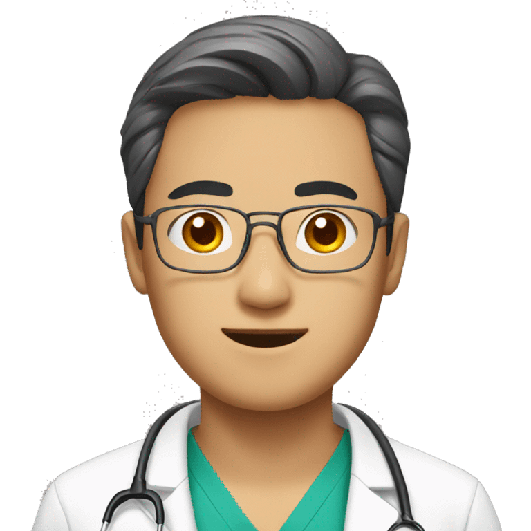 Asian male doctor emoji