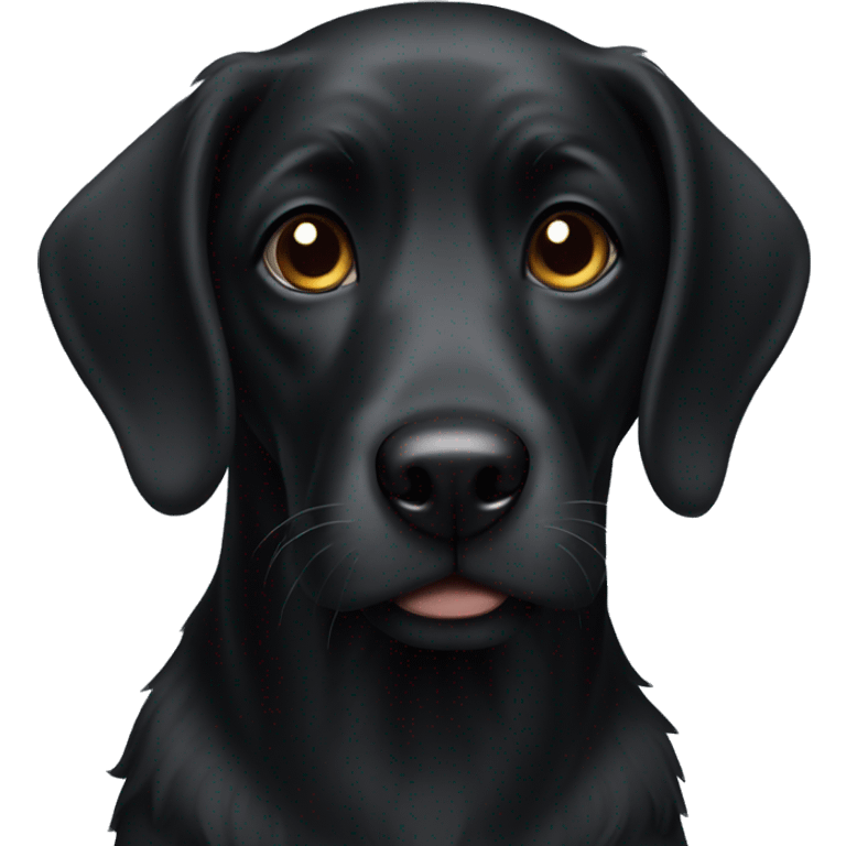 Black dog emoji