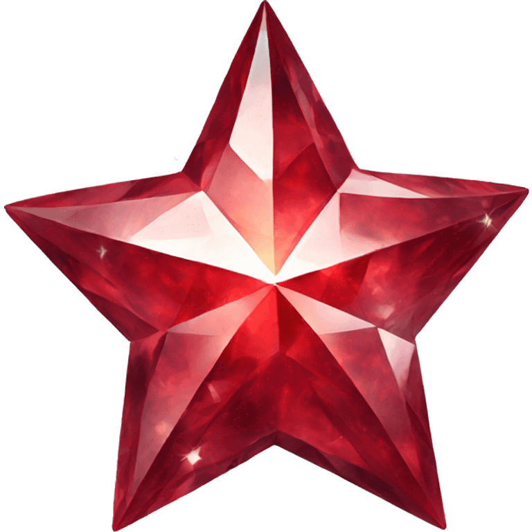 Red Diamond star emoji