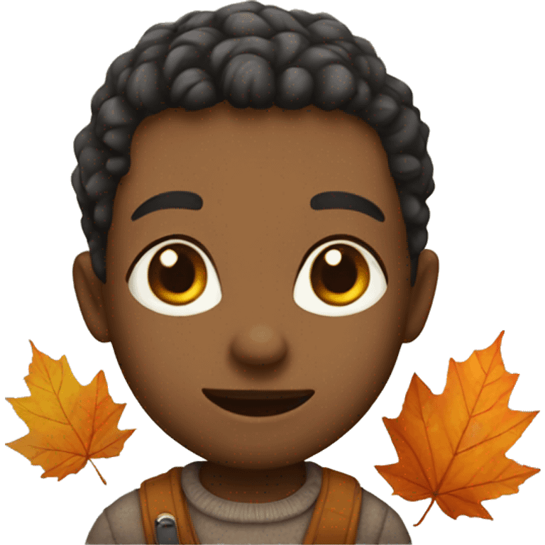 Cute autumn emoji