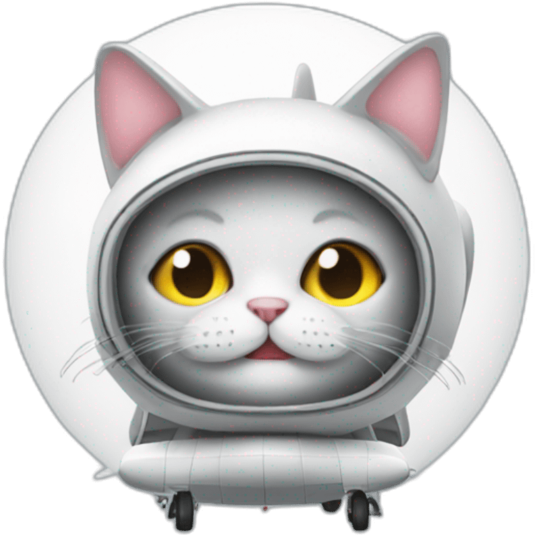 Un chat sur un avion emoji