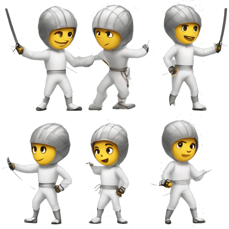 Fencing atlhets paralimpics  emoji